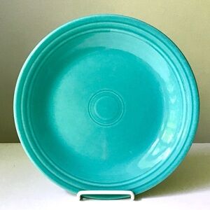 Vintage 2003 Fiesta Turquoise Blue 10.5” Dinner Plate Homer Laughlin Lead Free